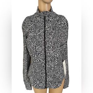 Lululemon InStill Jacket - Warped Grain Alpine White Black